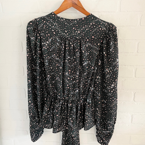 Anthropologie x Sabina Musayev Blouse Babydoll Puffy Longsleeve Mobwife S - Picture 10 of 13